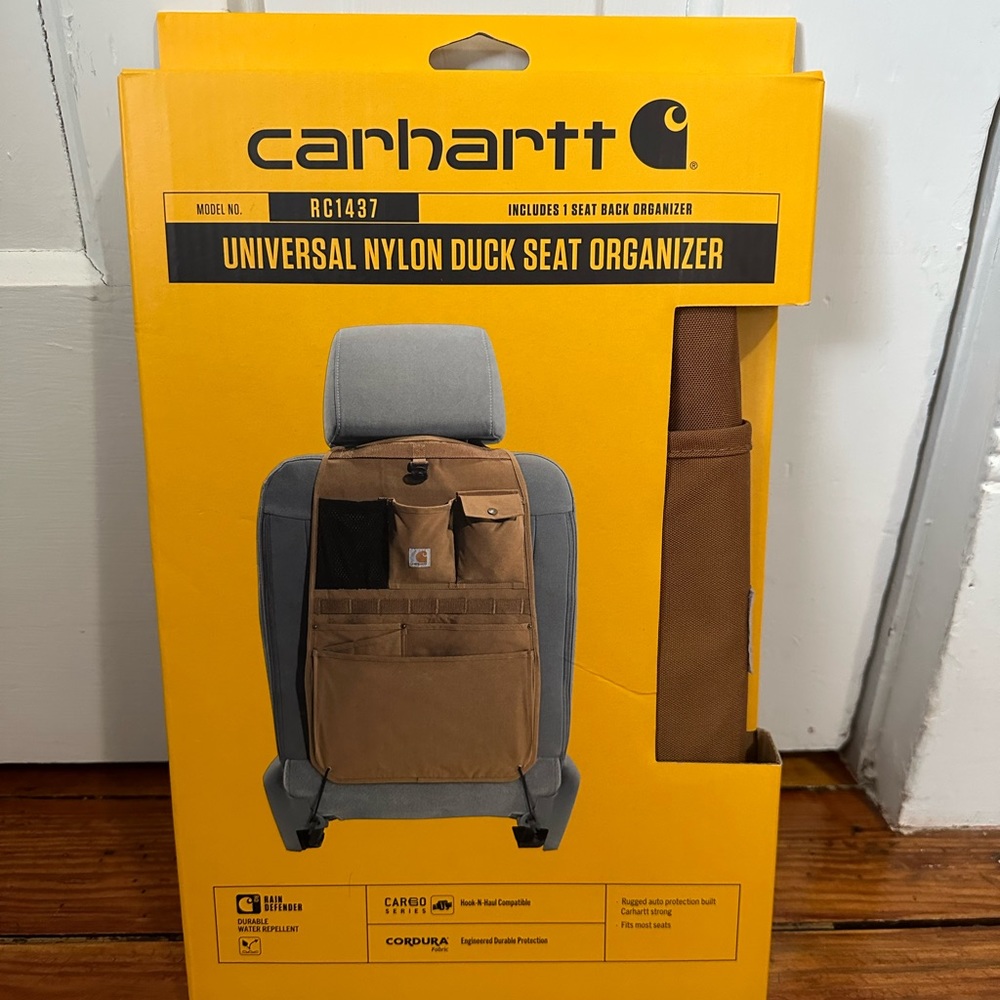 NWT Carhartt nylon car seat cover
